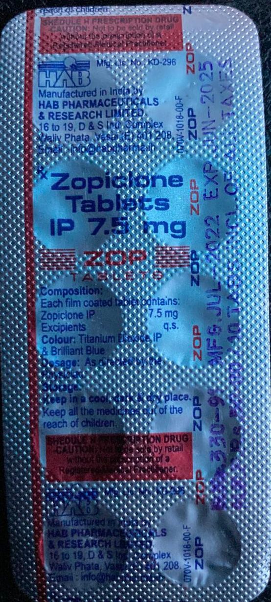 Zopiclone 7.5mg - 20 Tablets - Image 2