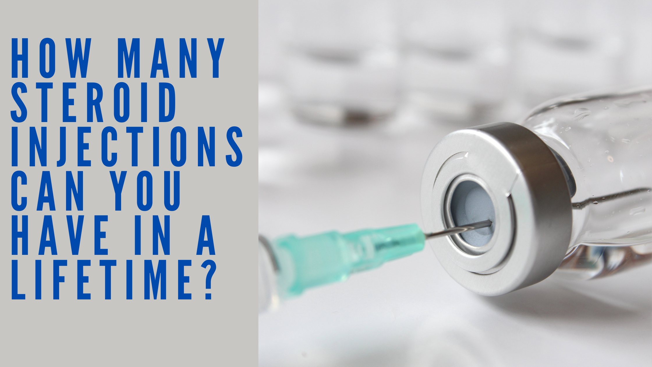 How many steroid injections can you have in a lifetime?